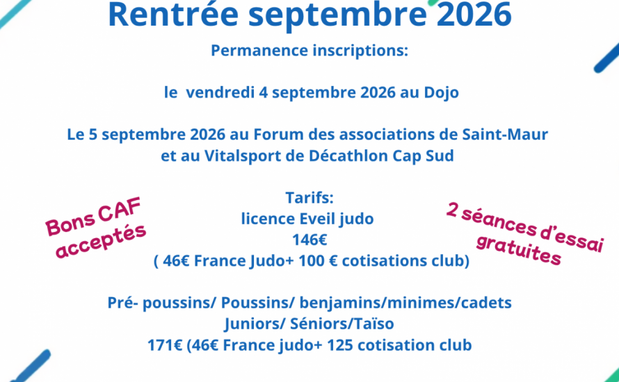 Infos reprise des cours